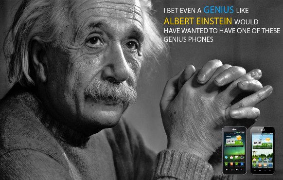 Albert Einstein LG Optimus Genius Phones