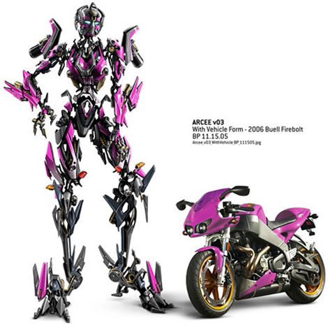 Arcee Motorcycle Transformers Revenge of the Fallen