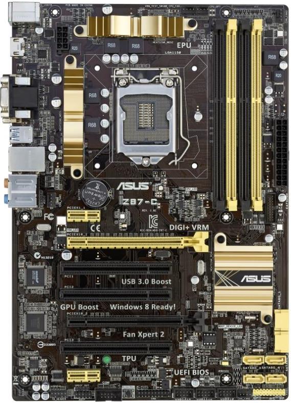 Asus Z87 Classic Series Announced! Gold is the New Look
