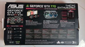 Asus GeForce GTX 770 DirectCU II Box Rear