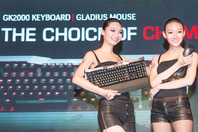 ASUS ROG GK2000 gaming keyboard and Gladius gaming mouse