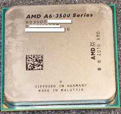 AMD A6-3500 Triple Core APU Specs, Released Date and Benchmark