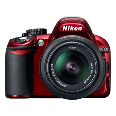 Nikon D3100 DSLR Camera went Red too!