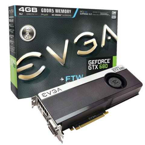 EVGA GeForce GTX 680 FTW Edition Comes in 2GB and 4GB memory