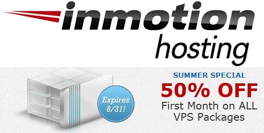 InMotion Hosting Offers 50% Off On Their VPS Plans