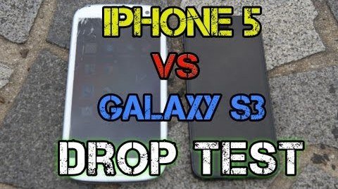 samsung galaxy s3 vs iphone 5 drop test