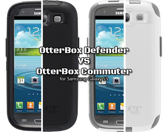 otterbox defender vs commuter galaxy s3 drop test
