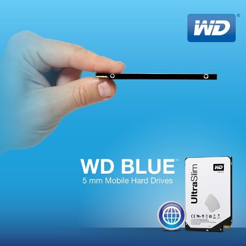 WD blue 2.5-inch 5mm ultra slim SSHD