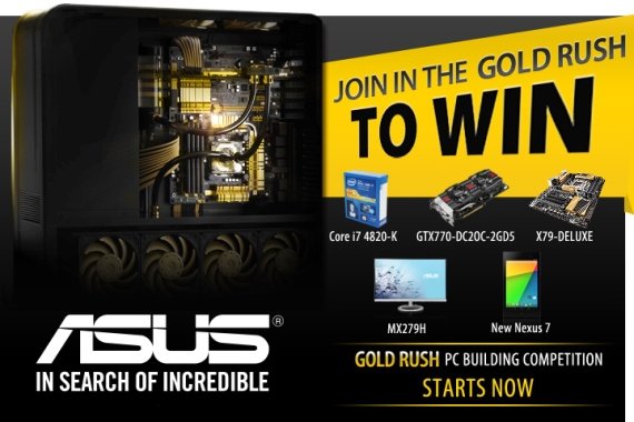 ASUS ‘The Gold Rush’ PC Building Competition Announced – Here’s How To Join