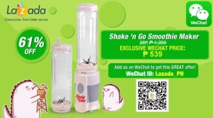 shake n Go discount from lazada ph via wechat