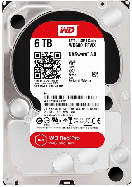 WD Red Pro 6TB WD6001FFWX