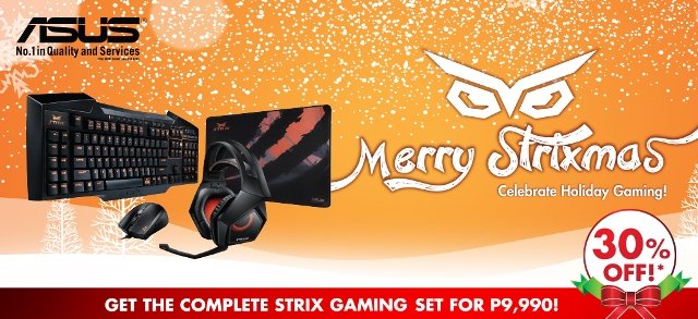 ASUS Announces Strix Christmas Gaming Bundle – 30% Less For ASUS Strix Gaming Peripherals